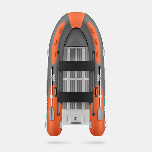 Надувная лодка RIB GLADIATOR AL 380 оранжево-темносерый (СПб)