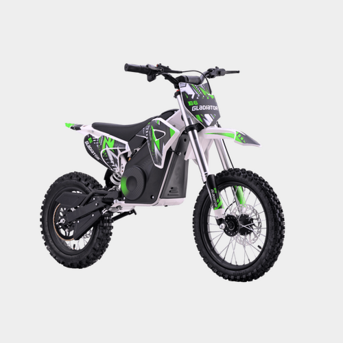 Питбайк электрический Gladiator E6 green (48V1600W, 14/12)