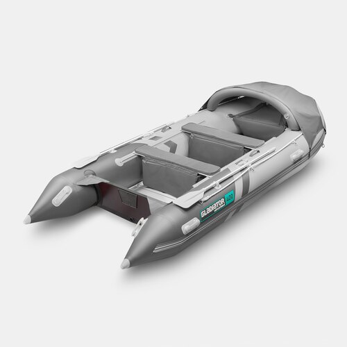 Надувная лодка GLADIATOR C400AL светло-темносерый